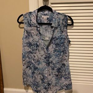 Shirt with attached camisole